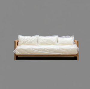 Canaya Modern Outdoor <b>Sofa</b> <b>Set</b> Teak Wood Furniture for Garden Dining Bedroom Apartment Weather Resistant Frame Comfortable - Product Image 2