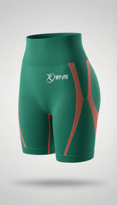 กางเกงขาสั้นออกกำลังกายผู้หญิง ระบายอากาศได้ดี ทรงสปอร์ต ยกกระชับสะโพก ดีไซน์รัดรูป เหมาะสำหรับฟิตเนส โยคะ ปั่นจักรยาน เอวไร้ตะเข็บ - Product Image 4