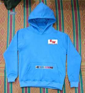 Sweat-shirt à capuche tricoté 100 % coton, anti-boulochage, avec logo frontal, sans doublure, grande taille, pour homme, vente en gros, collection hiver - Product Image 4