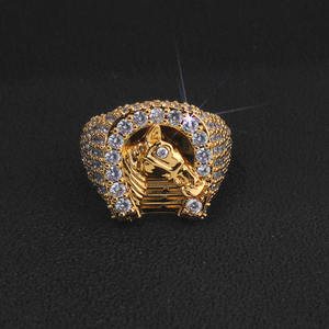 Bague Chevalière Tête de Cheval en Argent 925 pour Homme avec Diamant de Laboratoire – Bijou Équestre Audacieux, Luxe et Tendance – Idée Cadeau - Product Image 1