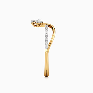 Anillo de lujo elegante con flor de oro rosa cultivada en laboratorio para mujer, joyería de moda nupcial de lujo, oro de 10K, 14K, 18K, plata 925, 935 - Product Image 3