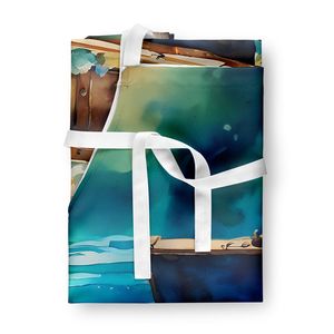 ผ้ากันเปื้อนลายหีบสมบัติหลากสีขนาดใหญ่สำหรับทั้งชายและหญิงสำหรับทำอาหารงานฝีมือการอบการทำสวนสำหรับผู้ใหญ่และชายหญิง - Product Image 3