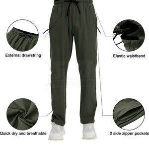 กางเกงขายาวผู้ชายทรงตรงสไตล์ลำลอง ผ้าฝ้าย 100% ระบายอากาศได้ดี ดีไซน์เฉพาะตัว รับผลิตตามแบบ สำหรับขายออนไลน์ - Product Image 6