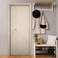 Portes intérieures WPC à prix d'usine, étanches, insonorisées, certifiées ISO, design moderne, pour entrepôt, appartement, hôtel, salle de bain, cuisine