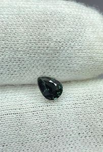 Saphir naturel bleu sarcelle, non chauffé, taille poire, pour bijoux. - Product Image 3