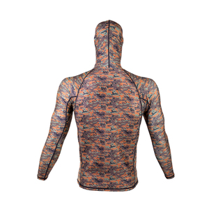 Camiseta de Manga Larga Unisex para Artes Marciales Mixtas (MMA) con Capucha, Estampado de Camuflaje, Transpirable, de Secado Rápido, Spandex, Poliéster, Natación, Alta Calidad - Product Image 2