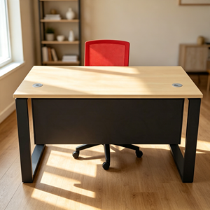 Modern Epoxy-Coated Metal <b>Leg</b> <b>Extendable</b> Rectangular Conference <b>Table</b> Durable Chipboard Melamine Finish Commercial Home Use - Product Image 3