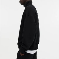 Sweat-shirts imprimés à col zippé 100 % coton de haute qualité pour le streetwear, respirants et thermiques en molleton bouclette, vente en gros