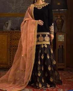 Robes pour femmes prêtes à porter, de qualité supérieure, à prix abordables, avec des broderies parfaites, robe en mousseline de soie brodée - Product Image 2