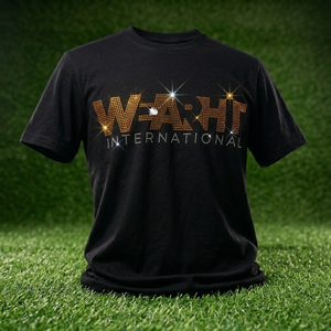 Camiseta de hombre y mujer con diamantes de imitación Lucky Mouse 2026, negro intenso, corte regular, con cristales brillantes en rojo, amarillo y plateado, estilo urbano, Top HD - Product Image 1