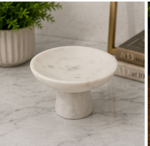 Minimalist Marble Incense Burner Round Tabletop Indoor Decor for Bathroom All Seasons Durable Design - Product Image 4