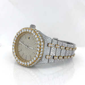 VVS Moissanite Diamond Luxury Design <b>Watch</b> <b>Watch</b> for With White Stainless Steel <b>Men's</b> and Giving Gift Reasonable Price <b>Watch</b> - Product Image 3