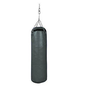 Sac de frappe en cuir sur pied avec base stable pour entraînement à domicile ou au bureau - Sac de frappe professionnel lourd pour arts martiaux et salles de boxe - Product Image 1