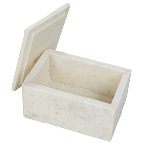 Elegante Caja de Almacenamiento de Mármol, Artesanía en Piedra Blanca, Venta al por Mayor de Piedra Natural, 2 Cajas a Precios Accesibles - Product Image 5