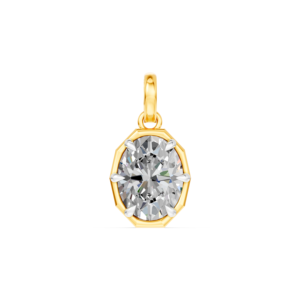 Colgante de Oro Sólido de 9K, 14K, 18K con Diamante de Laboratorio de 2 Quilates, Certificado IGI, Joyería Fina Ética, Fabricante Mayorista RJC OEM ODM PD401413 - Product Image 4