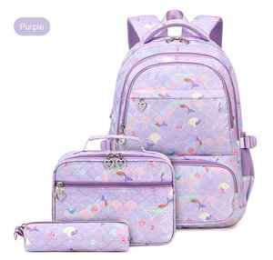 Mochila Escolar Infantil de Gran Capacidad, Estilo Nuevo, Protección para la Columna Vertebral, para Niñas de 3.º a 6.º Grado, Diseño de Dibujos Animados - Product Image 1