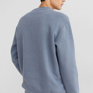Wholesale Men's Winter Double Sided <b>Fleece</b> Solid Hip-Hop Sweatshirt Thick Warm <b>Thermal</b> Breathable Eco Friendly Casual Pullover - Product Image 3