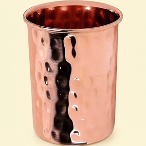 Gobelet en cuivre pur à 100 %, gravé à la main avec des motifs floraux, verre à boire ayurvédique pour la détoxification et le bien-être - Product Image 6