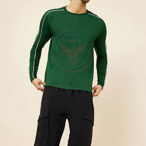 Camisetas de Manga Larga para Hombre, Cuello Redondo, Ligeras, de Poliéster/Algodón Resistente, Secado Rápido, Ecológicas, Más Vendidas - Product Image 4