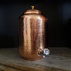 Bohemian Metal <b>Drink</b> <b>Dispenser</b> With Lid Large Capacity Decorative Pattern Home Use - Product Image 3
