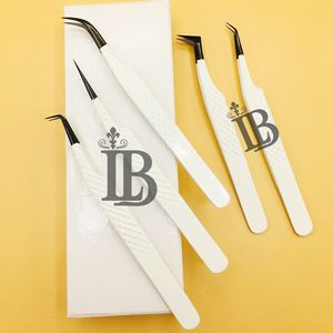 Pinces à cils de qualité supérieure, pinces à cils en vison, pinces à cils pour extensions de cils, acier inoxydable, logo offert, pinces professionnelles - Product Image 6