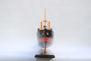 Modèle de navire de guerre en bois Cordillera fait main en acier inoxydable - Réplique réduite de navire naval à vapeur vintage pour la décoration de la maison ou du bureau - Product Image 1