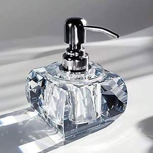 Bathroom Accessory <b>Set</b> Modern Glass Bathroom home decor <b>hand</b> <b>wash</b> Decor Organizer <b>Lotion</b> Soap Dispenser Soap Dish - Product Image 3