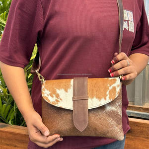 กระเป๋าหนังวัวสะพายข้างสำหรับผู้หญิง, กระเป๋าหนังแท้คุณภาพสูงกระเป๋าถือความจุขนาดใหญ่ - Product Image 2