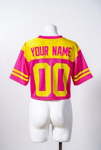 Elegantes Camisetas de Fútbol Americano Personalizadas 2026, Totalmente Bordadas, Sublimadas, de Malla con Técnicas de Impresión, de Secado Rápido y Antibacterianas - Product Image 2