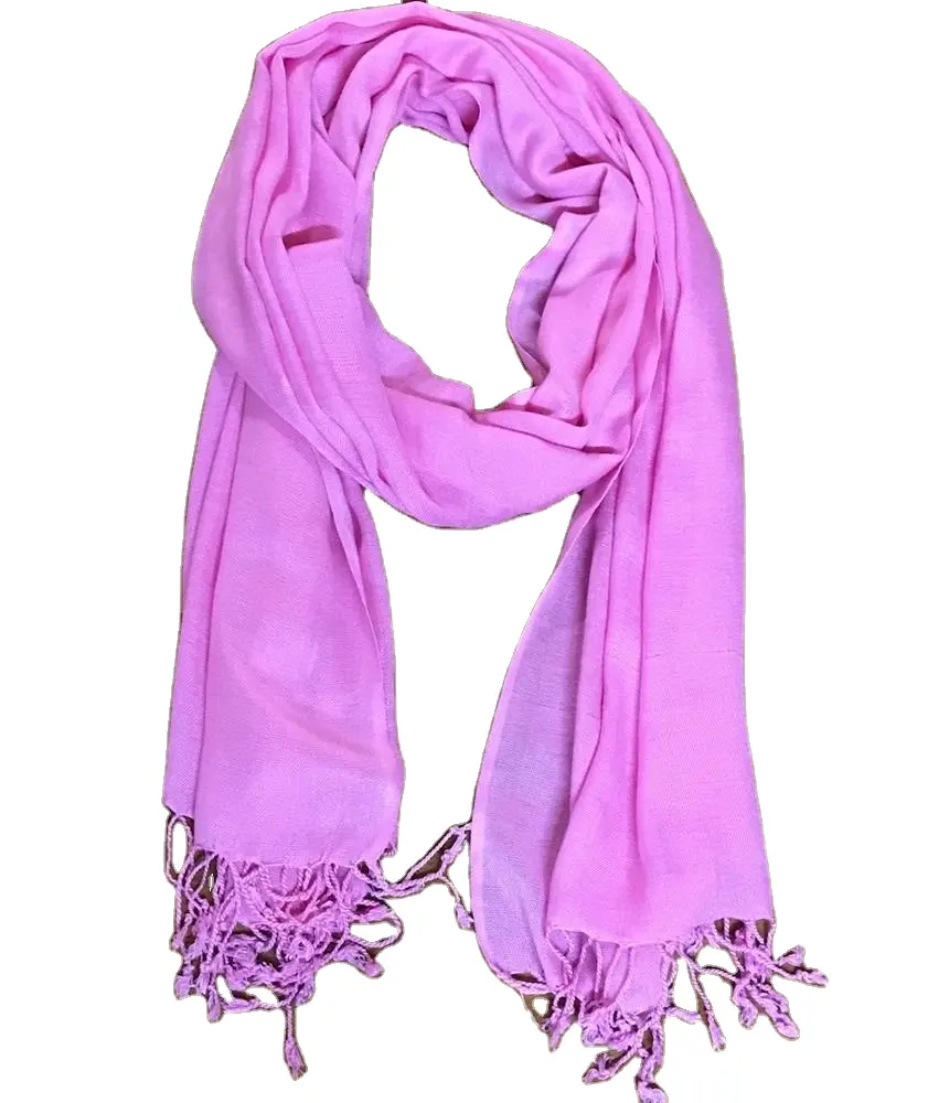 Hot Selling Moslim Solid Plain Viscose Pashmina Sjaals Beschikbaar In De Beste Prijs