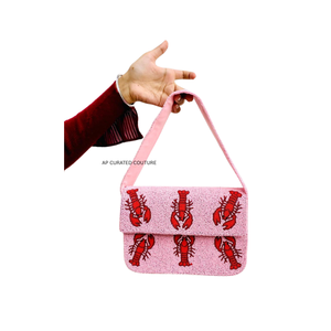 Sacs à bandoulière perlés faits à la main avec des motifs de nœuds tendance, couleurs personnalisables et détails sur mesure - Product Image 3