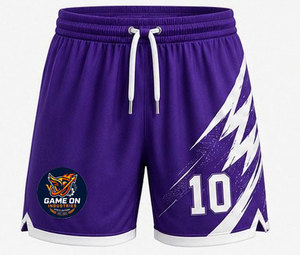 Nuevos Pantalones Cortos de Fútbol Unisex con Sublimación, Uniforme de Fútbol Personalizado para Equipo, Transpirable, Ligero, Antibacterial, 100% - Product Image 1