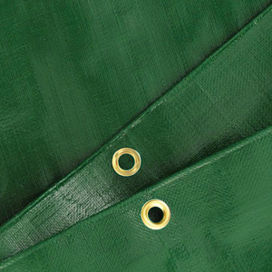 Bâche PE unie verte de haute qualité, imperméable, coupe-vent, résistante aux UV, indéchirable, robuste, sur mesure - Product Image 5