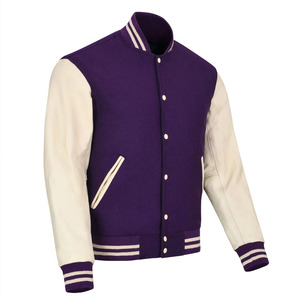 Veste universitaire rétro unisexe personnalisée OEM, broderie noire et jaune, garniture en cuir véritable, imperméable, écologique, anti-UV, taille plus - Product Image 6