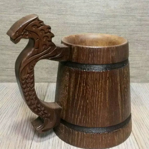 Chope sculptée en forme de dragon viking - Product Image 1