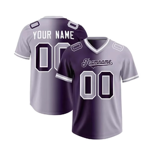Camiseta de fútbol americano de talla grande con degradado de color, diseño personalizado, de poliéster. - Product Image 6