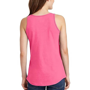 Débardeur d'été sans manches personnalisé avec logo OEM pour femme, taille XS, coupe ample, toucher polyester-coton, idéal pour l'entraînement, la gym et le yoga - Product Image 5