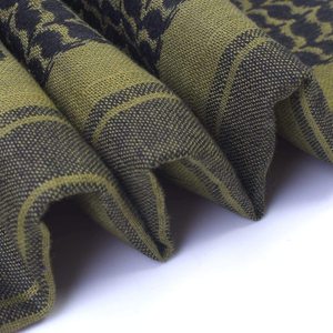 Pañuelo Shemagh de Algodón Verde Oliva para Hombre, Táctico, Elástico en Cuatro Direcciones, Protección Contra el Polvo y el Viento, para Viajes al Aire Libre - Product Image 2