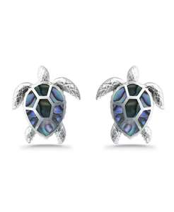 Abalone Inlay Turtle Stud Post Pendientes | Macy's - Product Image 3