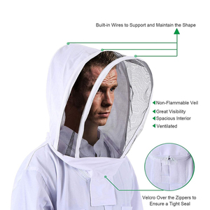 Traje de apicultura ventilado fabricado en Pakistán para una experiencia cómoda para equipos profesionales y entusiastas. - Product Image 4