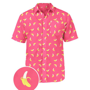 OEM High Street Men’s Casual <b>Shirts</b> – 100% Polyester Quick Dry Breathable <b>Half</b> Sleeve Turn-Down Collar, Custom Logo - Product Image 5