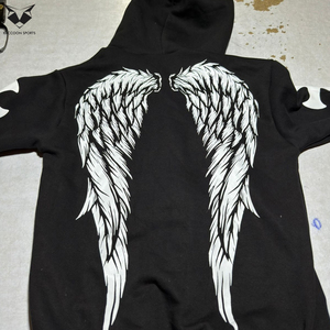 Sweat-shirts à capuche pour hommes OEM/ODM, mode décontractée, design personnalisé, impression en relief, vente en gros - Product Image 2