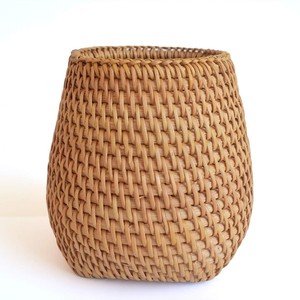 Organisateur de bureau pour enfants, porte-stylos en rotin, pot de rangement pour fournitures scolaires - Product Image 4