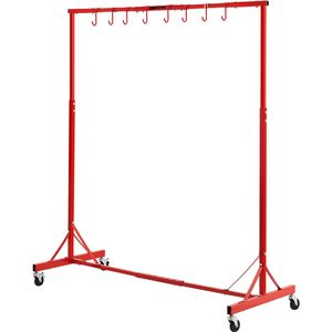 Supporto per Verniciatura Auto Regolabile in Altezza 1500-2000 mm con 8 Ganci, Capacità 30 kg, Rastrelliera per Asciugatura 4 - Product Image 5