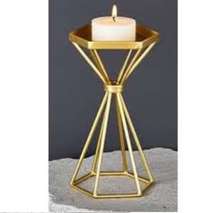 Support de bougie en métal au design élégant, produit le plus vendu, accessoires de décoration pour fête de Noël, porte-bougie votif - Product Image 1