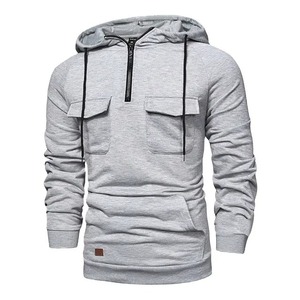 Sudadera con Capucha para Hombre, Colección Otoño Invierno, Talla Grande, Manga Larga, Forro Polar - Product Image 1