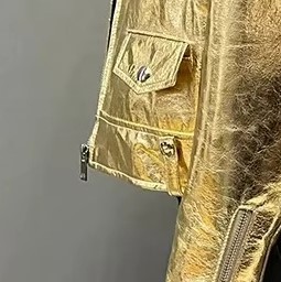 Veste en cuir imprimée Python personnalisée pour femme, cuir véritable de luxe, service d'échantillons OEM ODM disponible - Product Image 2