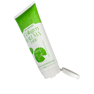 Tubo Cosmético Blanco de PE para Limpiador Facial, Envase para Cuidado de la Piel con Tapa Abatible, Impresión Brillante, 150 mL - Product Image 4