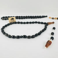 Sam Global Export 10mm 33 Perles de prière musulmanes Tasbih en corne de buffle véritable, faites à la main, toucher réel, style moderne, luxe haut de gamme