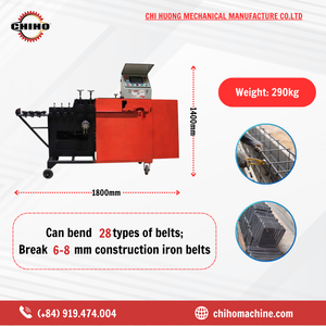Máquina dobladora de barras de refuerzo de motor de núcleo de 1-3 fases personalizable nueva condición con procesador automático de metal de acero inoxidable - Product Image 2